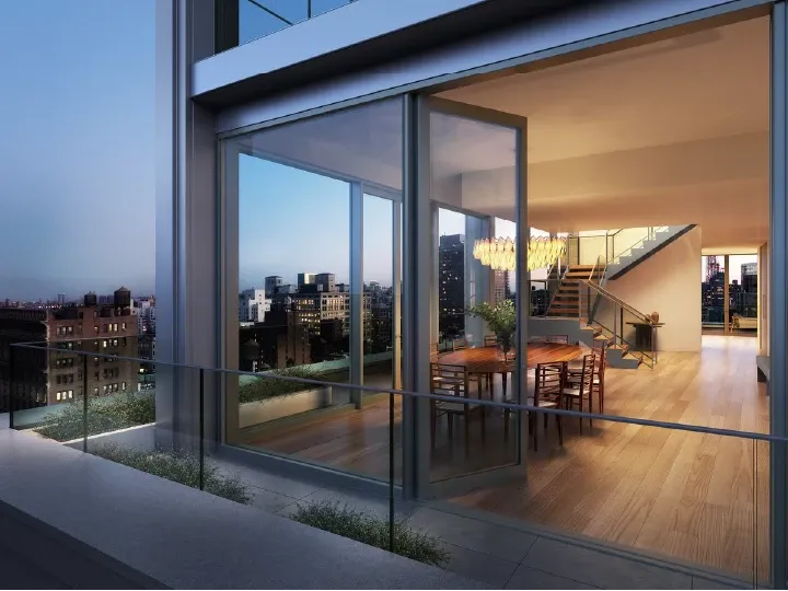 กระจกอาคารสูง