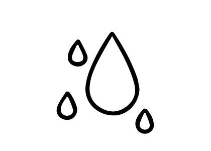 ไอคอนคุณสมบัติไล่น้ำ